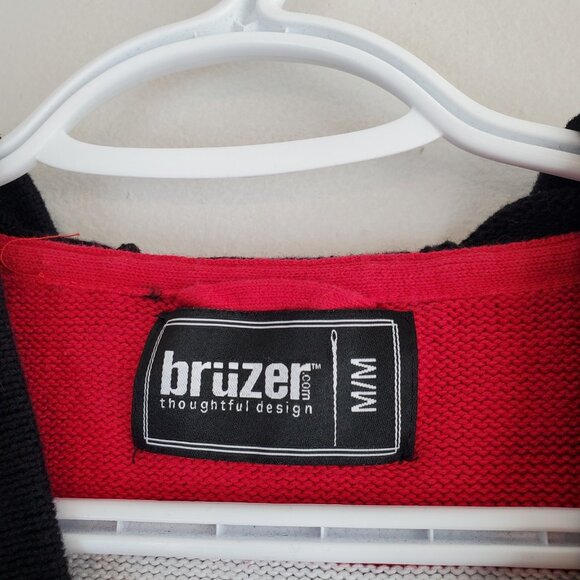 Carleton Ravens Bruzer Knit Jersey Hoodie Sweatshirt Black Size M - Picture 4 of 5